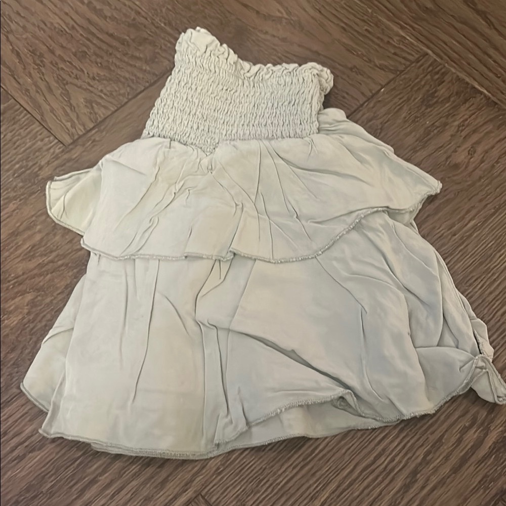 Elegant Cream Ruffled Dress